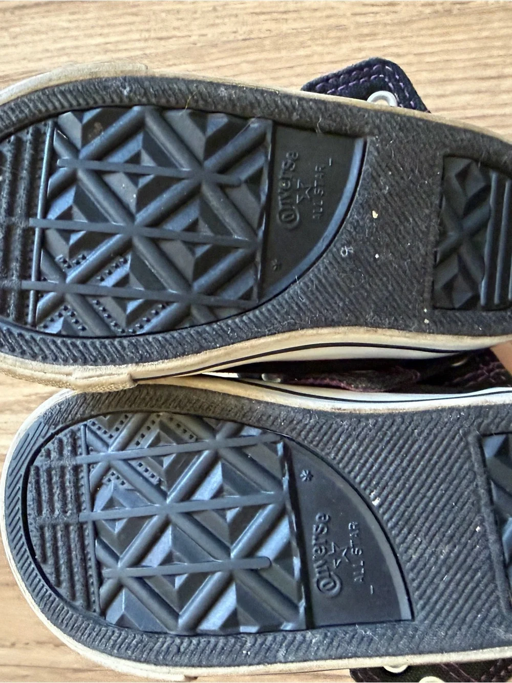 Converse Toddler Black and Purple High-Top Sneakers with Multicolor Accents
